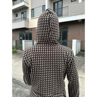 Váy chống nắng dạ co dãn tốt kẻ caro chất dầy nặng tay hàng thiết kế Shop Long