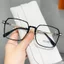 Gọng kính cận nữ mắt vuông from lớn mắt kính không độ chống tia UV và ánh sáng xanh thay được cận giá rẻ ABICA 515