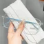 Gọng kính cận nữ mắt vuông from lớn mắt kính không độ chống tia UV và ánh sáng xanh thay được cận giá rẻ ABICA 515