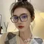 Gọng kính cận nữ mắt vuông from lớn mắt kính không độ chống tia UV và ánh sáng xanh thay được cận giá rẻ ABICA 515