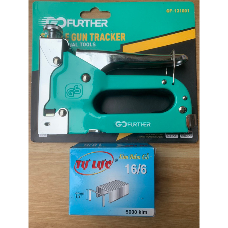 Máy bấm ghim gỗ cầm tay Go Further GF-131001 tặng 1 hộp ghim Tự Lực16/6 ...