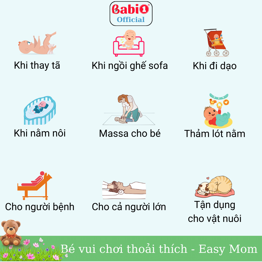 Tấm Lót Chống Thấm 4 Lớp Babi1 80x60cm, Miếng Lót Sơ Sinh, Cho Mẹ Và Bé, Người Già Bệnh Không Tự Chủ
