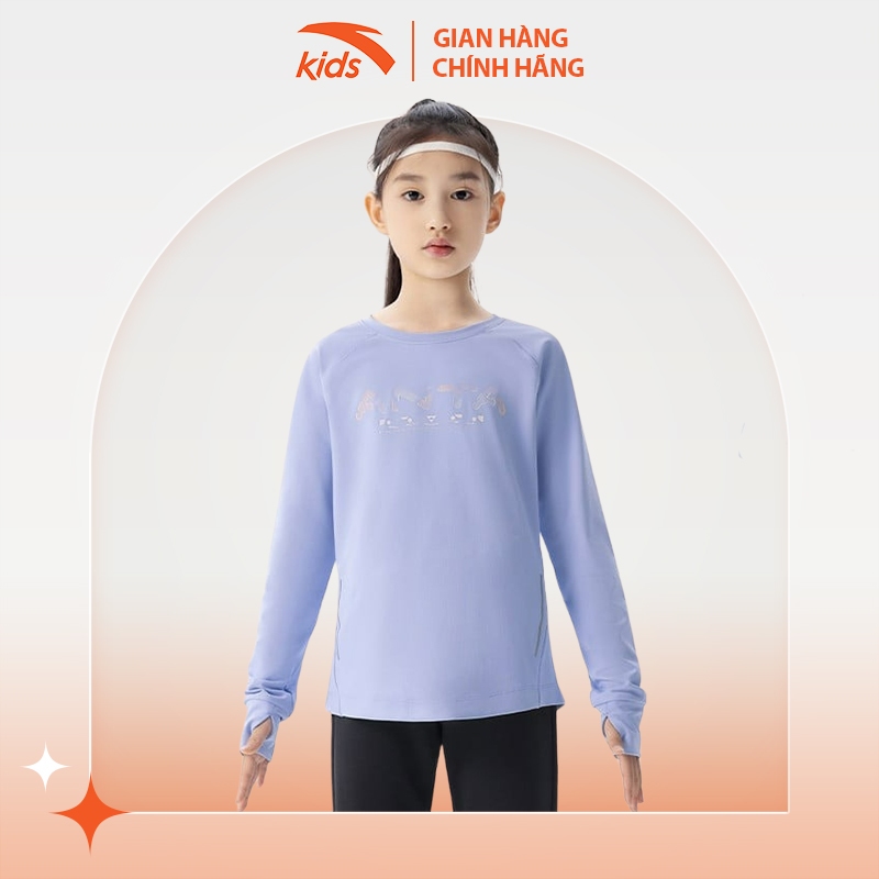 Áo thun dài tay bé gái running Anta Kids W362335702