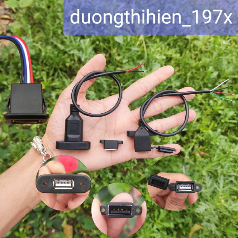 Giắc cái USB, giắc nối dài cổng USB DIY loa Bluetooth | Shopee Việt Nam