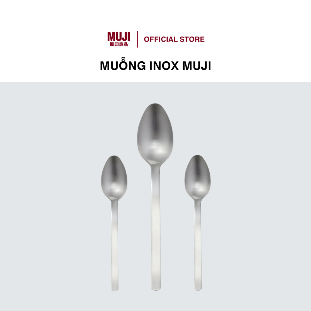 Muỗng Inox Size S/L MUJI | Shopee Việt Nam