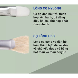 [Hỏa tốc HCM] Bộ cọ vẽ Himi 3 cây - Himi Miya Little Bird