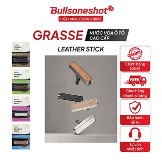 Nước hoa ô tô kẹp cửa gió điều hoà Chính Hãng Hàn Quốc 100% tinh dầu tự nhiên - Bullsone Grasse Leather Stick 4mlx2