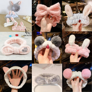 [🔥XƯỞNG SALE SẬP SÀN🔥] Băng Đô Rửa Mặt - Bờm Tóc Trang Điểm Tai Mèo/ Tai Thỏ Nhiều Màu, Nhiều Mẫu