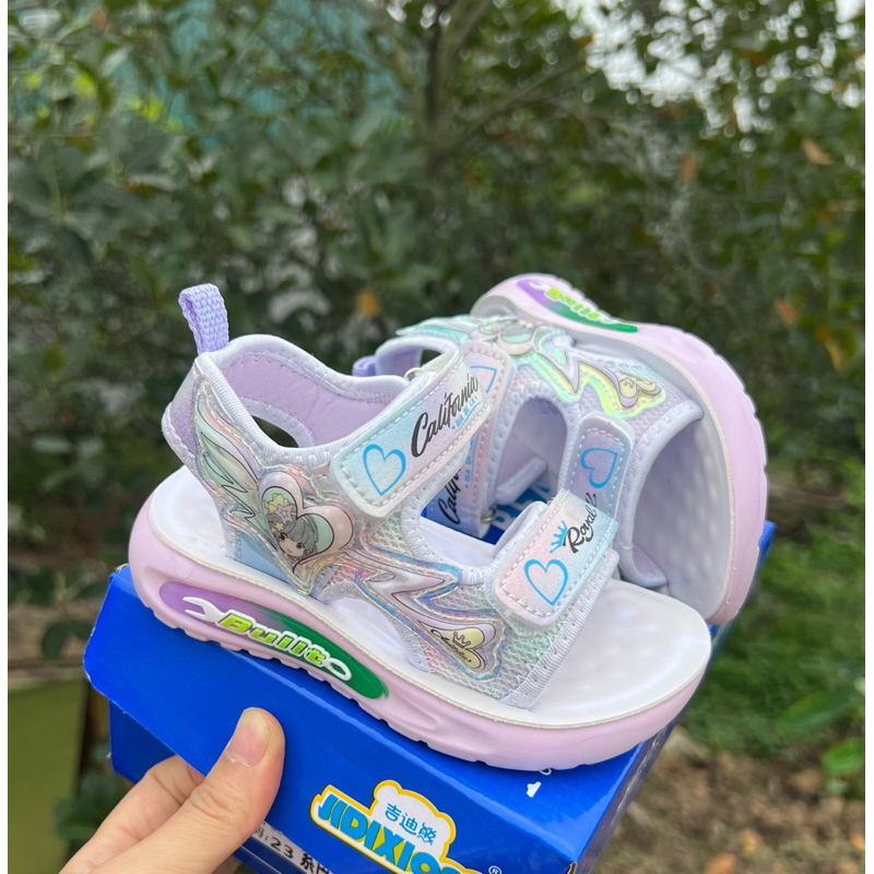 xăng đan bé gái đi học đi chơi công chúa xinh sắn chống trượt khâu đế nội địa full box cho bé tư 1 tuổi SL509 ( ảnh thạt