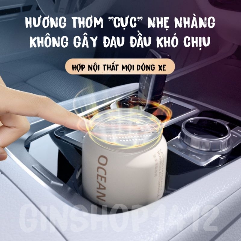 Sáp nước hoa Ô Tô QUEES CUP cao cấp - Khử mùi nội thất xe hơi - Thơm dịu nhẹ - Chống say xe - Sáp thơm ô tô