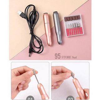 máy mài cầm tay cổng USB - công suất mạnh tặng kèm bộ đầu mài