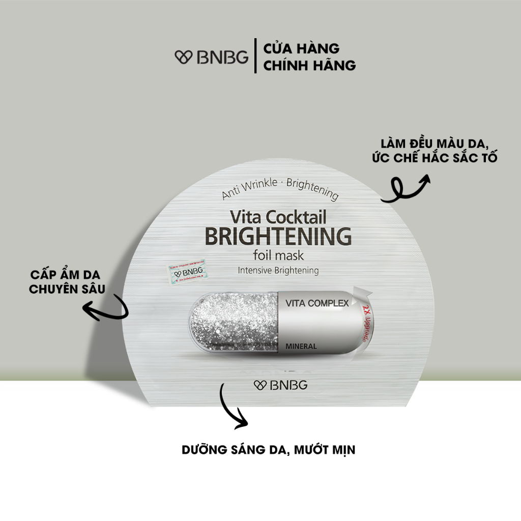 Ảnh Combo 10 Mặt Nạ Dưỡng Trắng, Phục Hồi Da BNBG Mask 30ml x 10 4