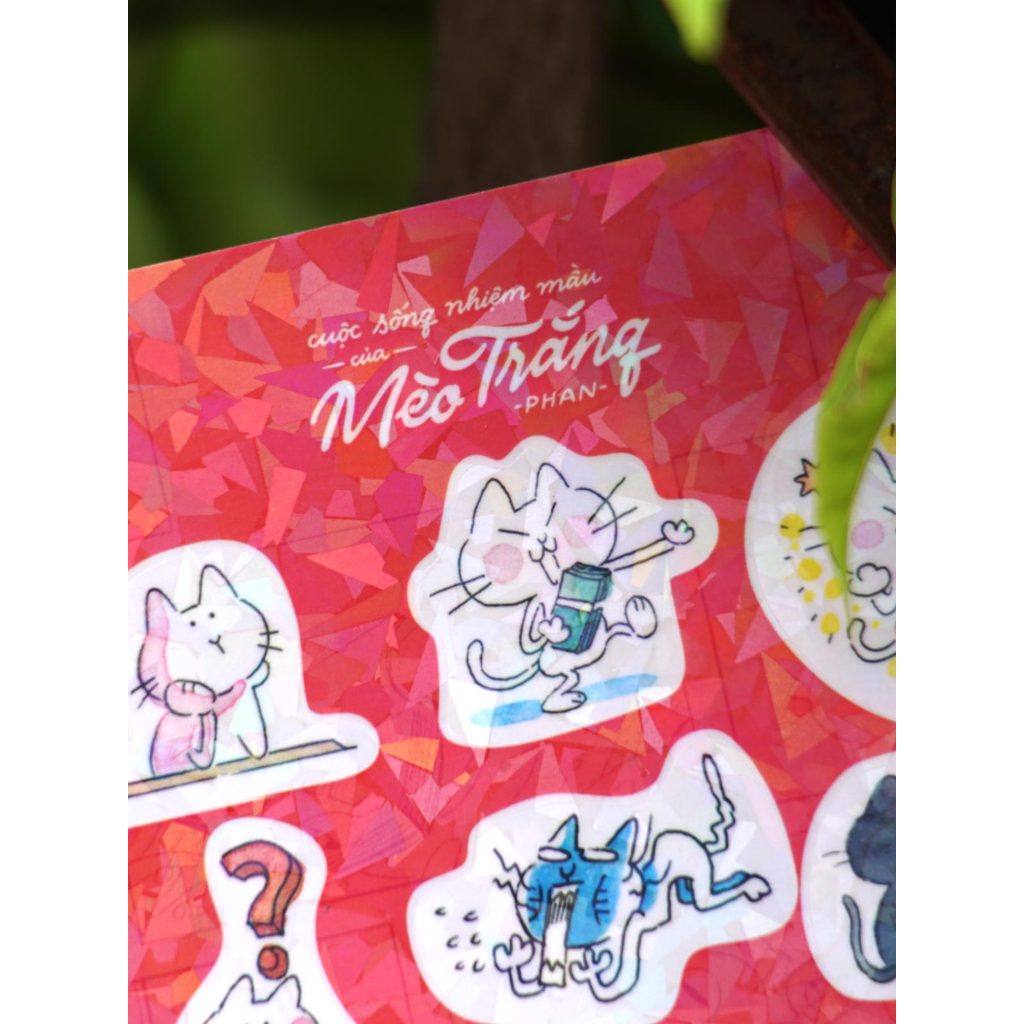 Ảnh Sticker 12 biểu cảm của Mèo Trắng (tập 1) 2