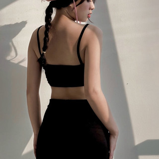 Áo thun 2 dây croptop thun borip sporty Freesize Lolalalo