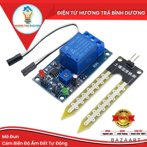 Module Cảm Biến Độ Ẩm Đất Relay 12V Dùng Cho Hệ Thống Tưới Cây Tự Động
