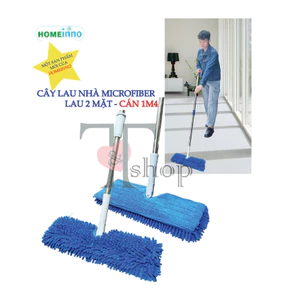 Cây Lau 2 Mặt Lau Tường, Lau Trần Nhà, Lau Xe Hơi Ô Tô Cán Tăng Đơ 1m4/2m/3m/4m/5m/6m Homeinno