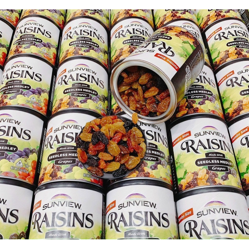 Nho khô Sunview Raisins hũ nhôm 425g (HMH Store) | Shopee Việt Nam