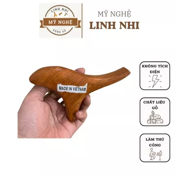 Cây Dụng Cụ Bấm Huyệt Chim Én 3 cạnh bằng gỗ - Bấm Huyệt Ấn Huyệt Massage Toàn Thân Bàn Chân Cổ Vai Gáy