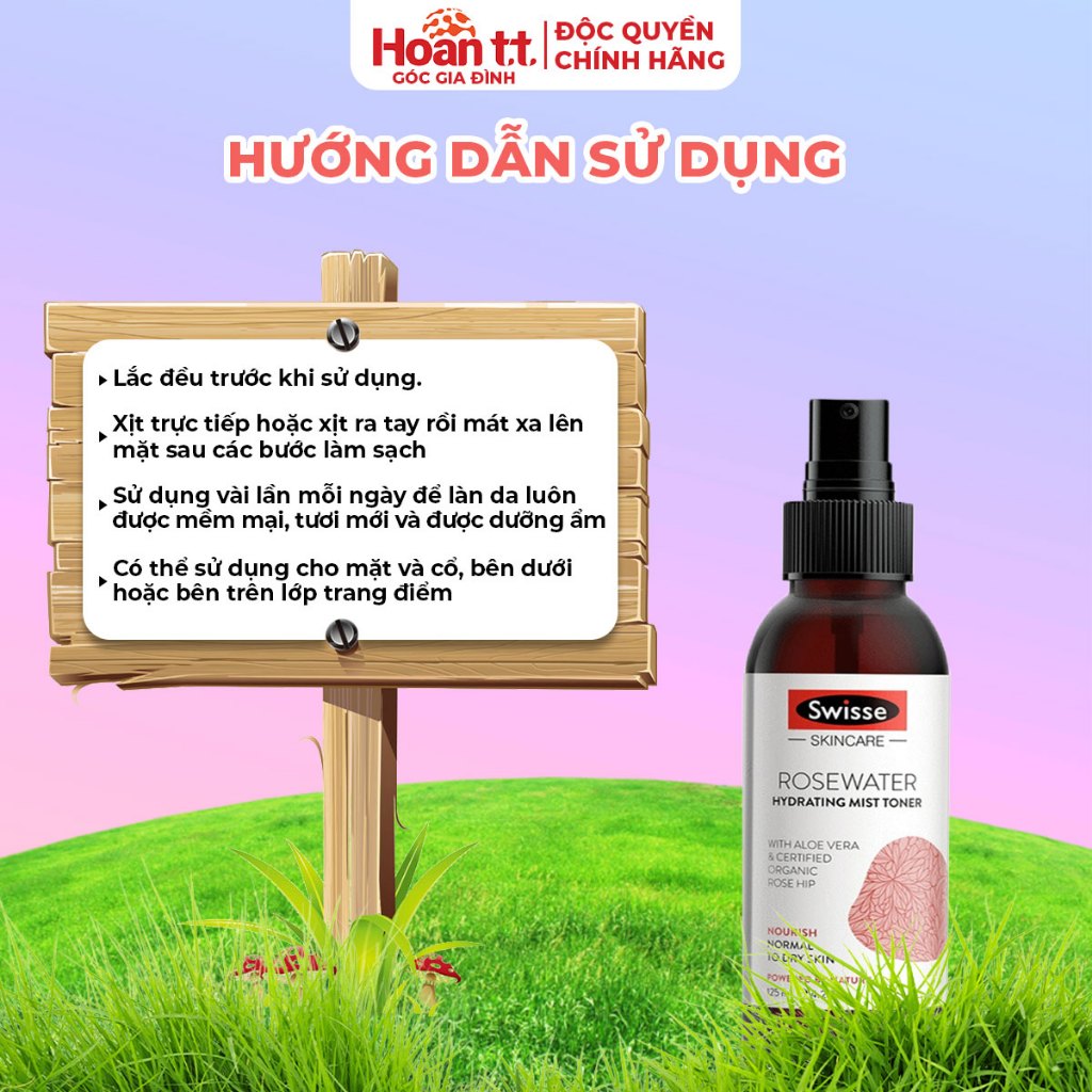 Ảnh Toner Xịt Khoáng Dưỡng Ẩm Da Swisse SC Rosewater Hydrating Mist Tone- Nước Hoa Hồng Dưỡng Da Chăm Sóc Và Giúp Tái Tạo Da 4