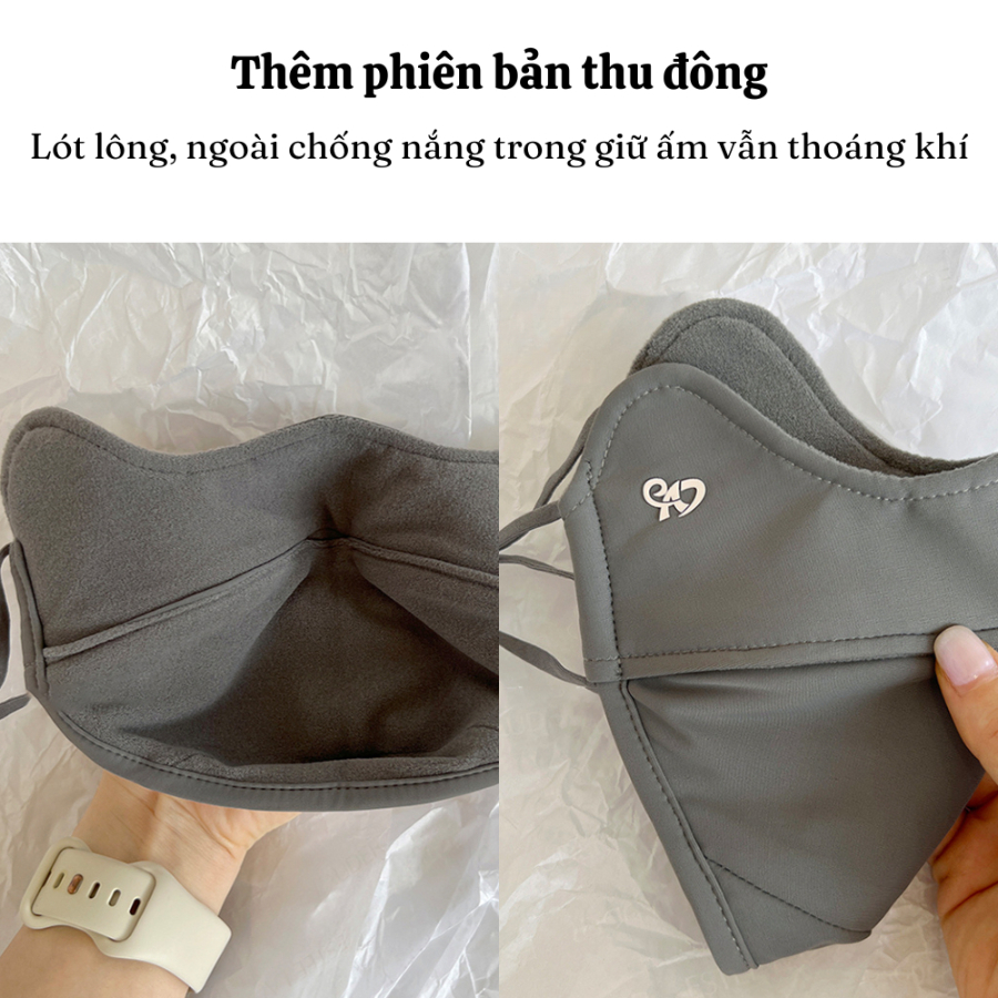Khẩu Trang Chống Tia UV, Chống Nắng UVF 50+ Xuân Hè Mát Mẻ Hàng Chính Hãng Nội Địa Trung Cao Cấp