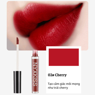 Bộ 6 Màu Son Kem Lì Kháng Nước Lâu Trôi Lên Môi Chuẩn Màu NYXKISS