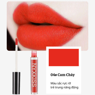 Bộ 6 Màu Son Kem Lì Kháng Nước Lâu Trôi Lên Môi Chuẩn Màu NYXKISS