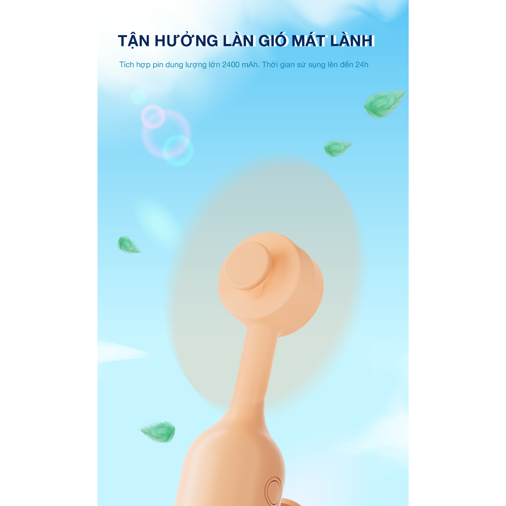 Ảnh Quạt Mini Cầm Tay BUMAS BF03 Pro - Nhỏ Gọn Tiện Lợi - Sử Dụng Đến 24H 3