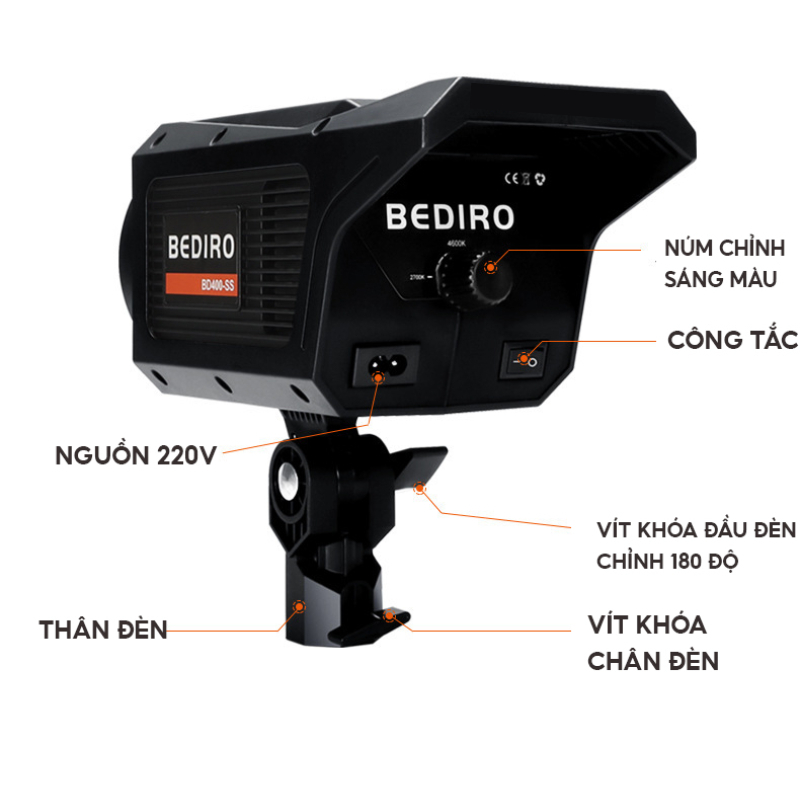 Bộ Softbox Hình Cầu/ Hình Vuông 200W Công Suất Lớn - Livestream, Chụp ảnh, Quay video sản phẩm
