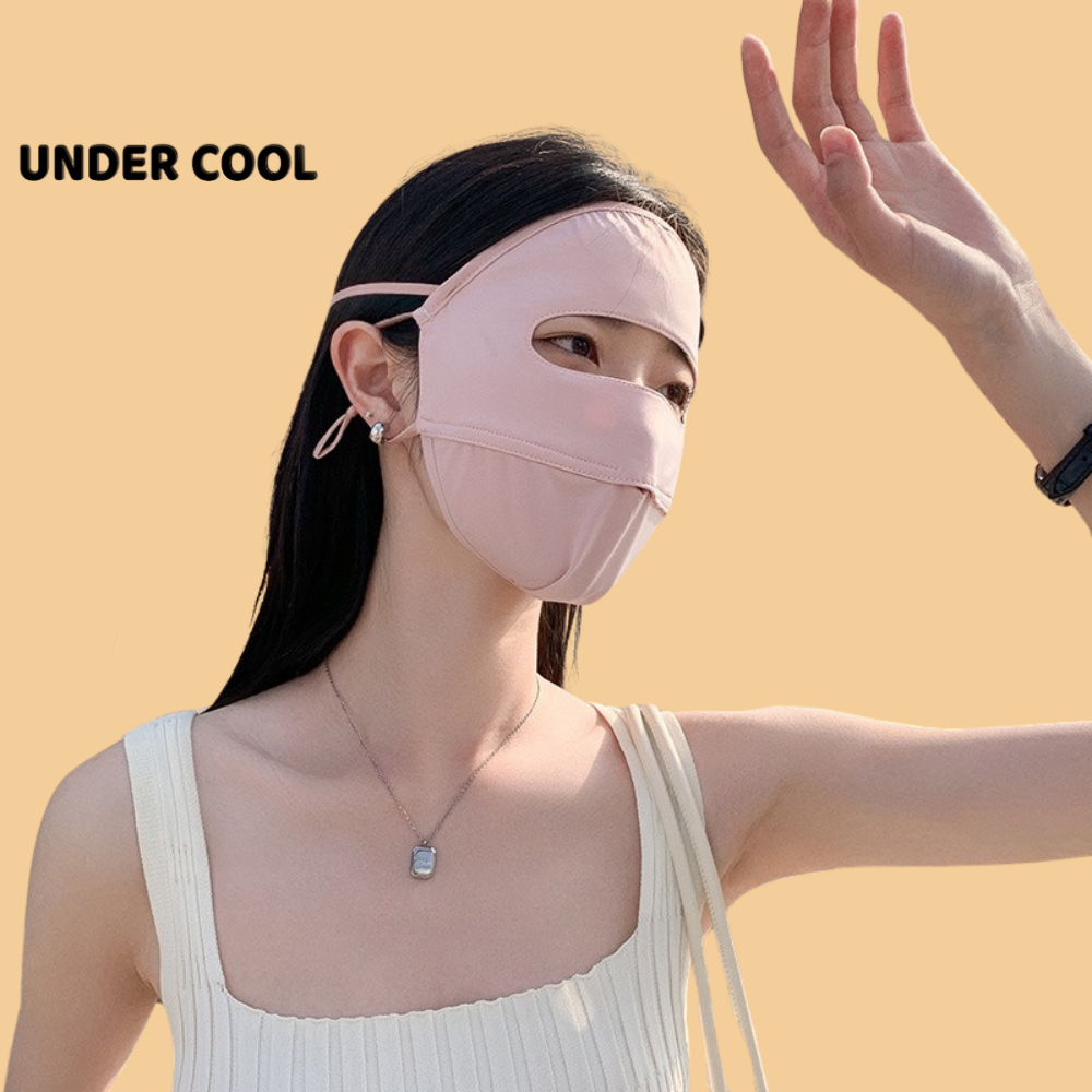 Khẩu Trang Vải Chống Nắng Toàn Mặt UNDERCOOL Thoáng Khí Ngăn Tia UV full face KT02