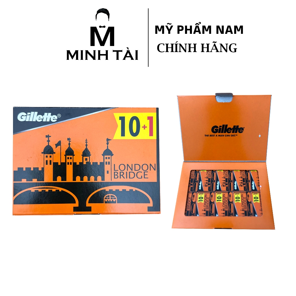 Lưỡi Lam Gillette London Bridge Cam Siêu Bén Vỉ 110 Cái Shopee