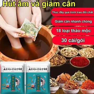 thảo dược ngâm chân 30 cái/gói - Ngâm Chân Thải Độc Tê Chân Giảm giảm cân, hỗ trợ giấc ngủ ngâm chân thải độc foot