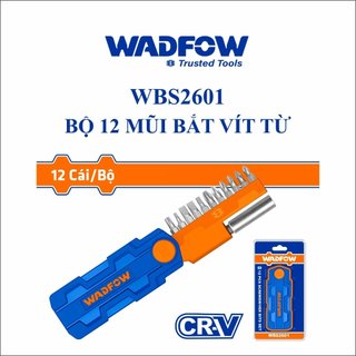 ĐỒ NGHỀ WADFOW Bộ 12 mũi bắt vít từ WBS2601