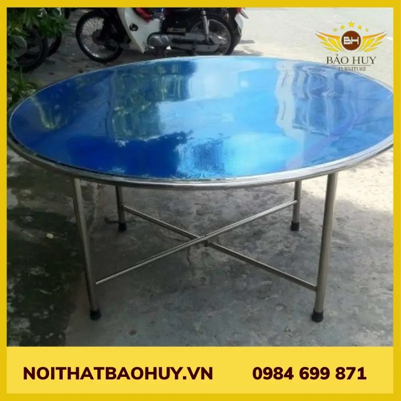 Bàn tròn inox 304 1m4 chân rời mã DN008 | Shopee Việt Nam