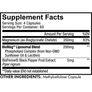 Viên Uống Bổ Sung Magiê Hỗ Trợ Giấc Ngủ, Xương Khớp, Giảm Stress Codeage Liposomal Magnesium 240v