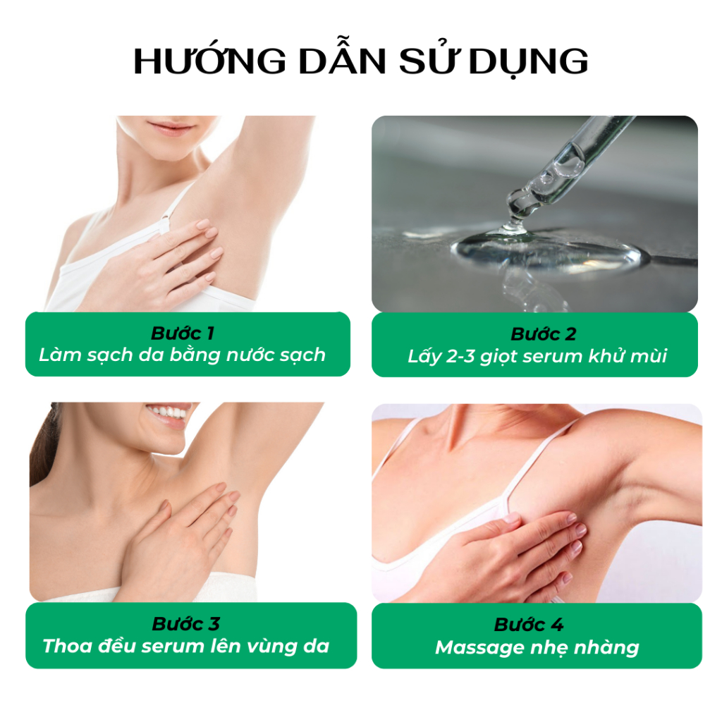 Serum khử mùi hôi nách BLANICA 10ml hỗ trợ khử mùi, giảm tiết mồ hôi cho nách, Hương bạc hà dịu nhẹ