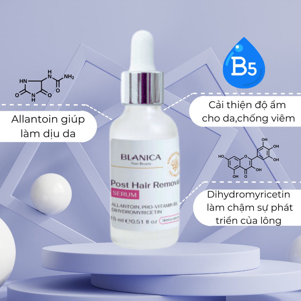 Ảnh Serum sau tẩy lông, triệt lông, wax lông làm giảm kích ứng và ức chế mọc lông BLANICA  15ml 4