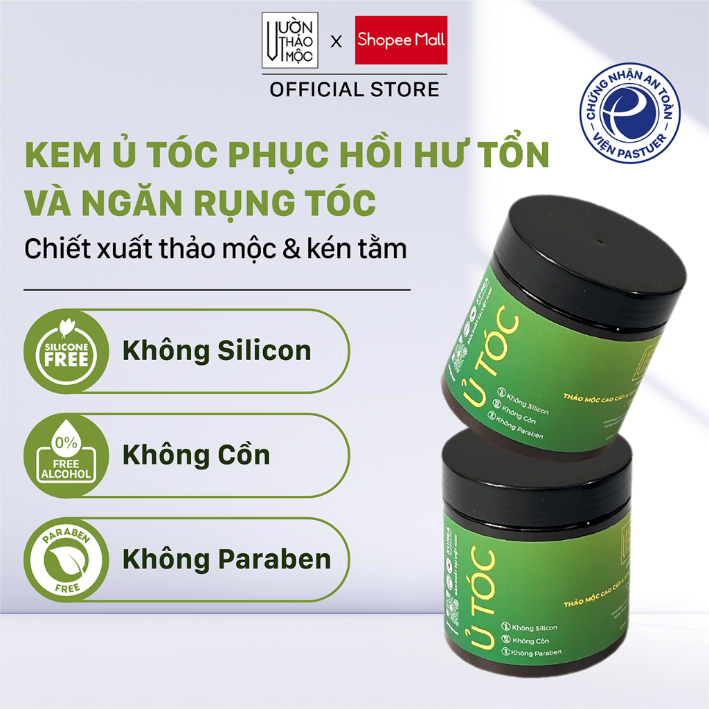 Ảnh Kem ủ tóc Vườn Thảo Mộc cao cấp phục hồi tóc siêu mềm,bóng mượt giảm gãy rụng size 200ml 1
