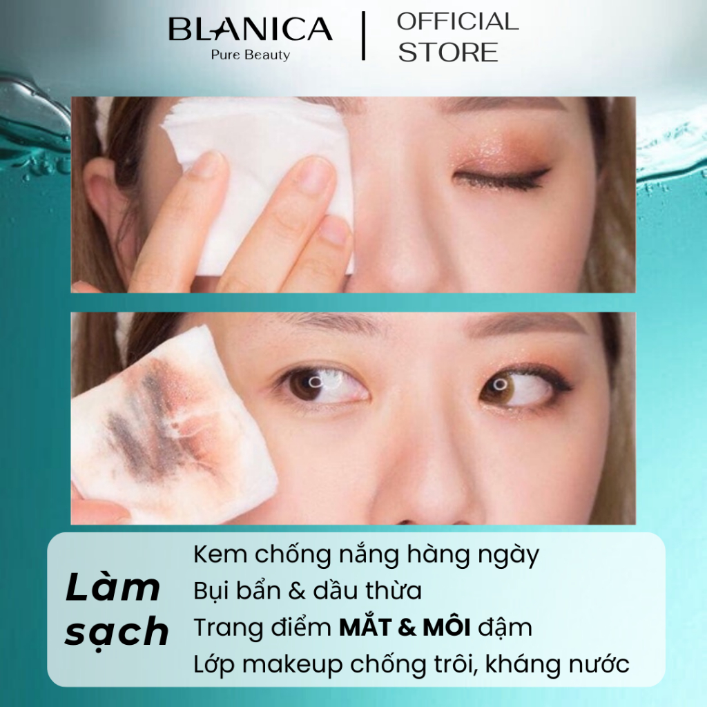 Ảnh Dầu tẩy trang 2 lớp làm sạch sâu lớp trang điểm BLANICA, chiết xuất từ tinh chất biển Jeju 480ml 4
