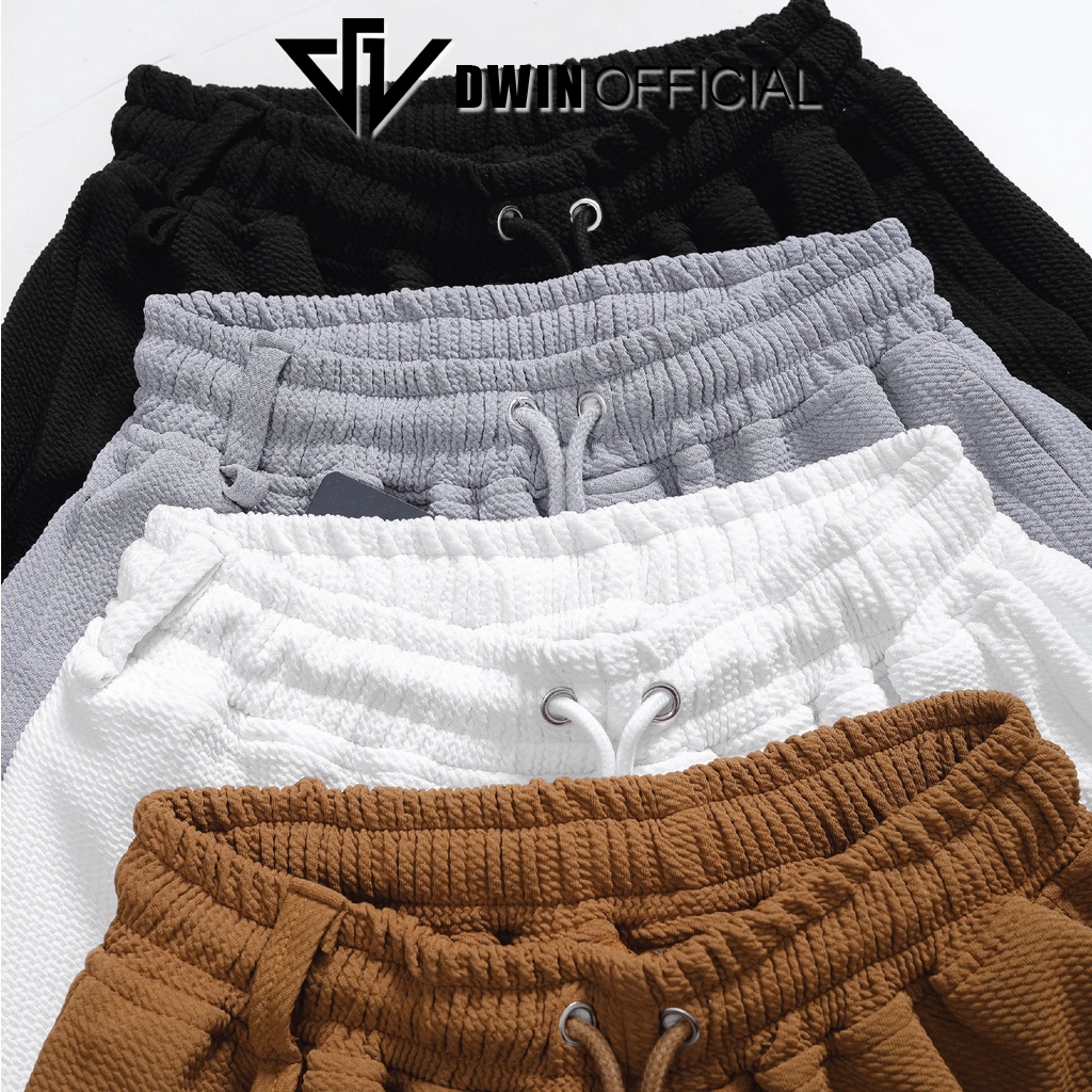Ảnh Quần short nam xốp tổ ong Dwin thể thao basic nam nữ oversize phong cách đường phố Hàn Quốc Ulzzang 2
