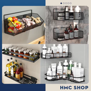 Kệ để đồ nhà tắm, kệ treo tường đựng đồ, giỏ đựng đồ tiện lợi, phun sơn tĩnh điện không gỉ cao cấp