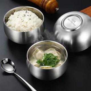 Chén bát inox 316 dùng ăn cơm ăn canh súp, tô cơm inox 3 lớp cách nhiệt ưu tiên cho trẻ em loại xịn