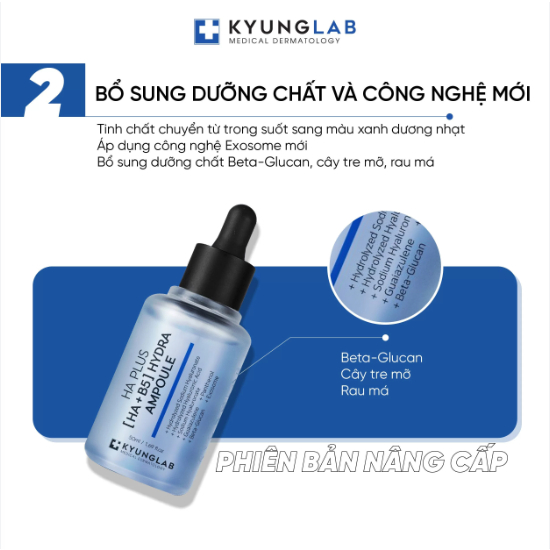Serum B5 KYUNGLAB Tinh chất dưỡng ẩm HA Plus (HA+B5) Hydra Ampoule 50ml