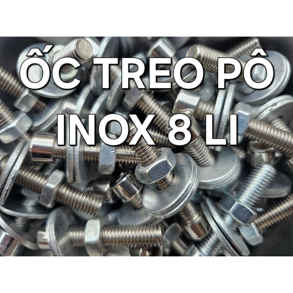 Ốc Treo Pô Ốc Bắt Pô 8li25 Inox Gắn Mọi Loại Xe (1 Cái) | Shopee Việt Nam
