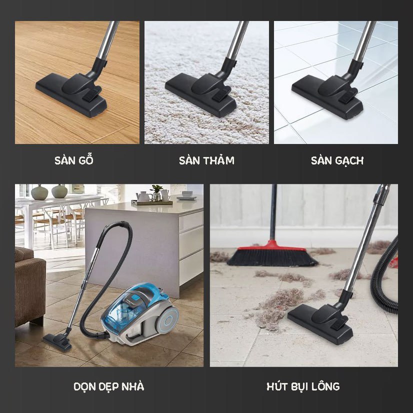Ảnh Máy hút bụi gia đình công suất lớn 2500W SOKANY SK-3372, lực hút mạnh giảm tiếng ồn 4