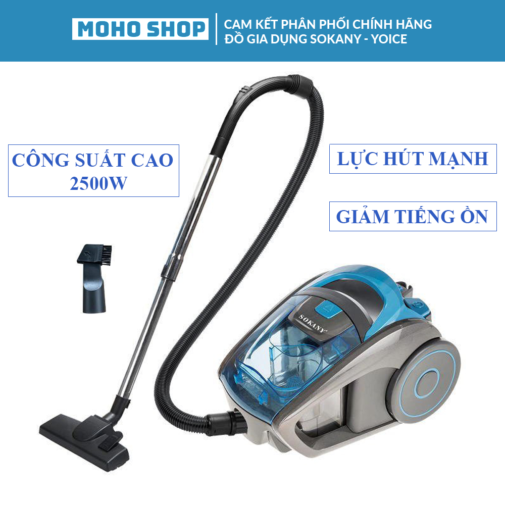 Ảnh Máy hút bụi gia đình công suất lớn 2500W SOKANY SK-3372, lực hút mạnh giảm tiếng ồn 1
