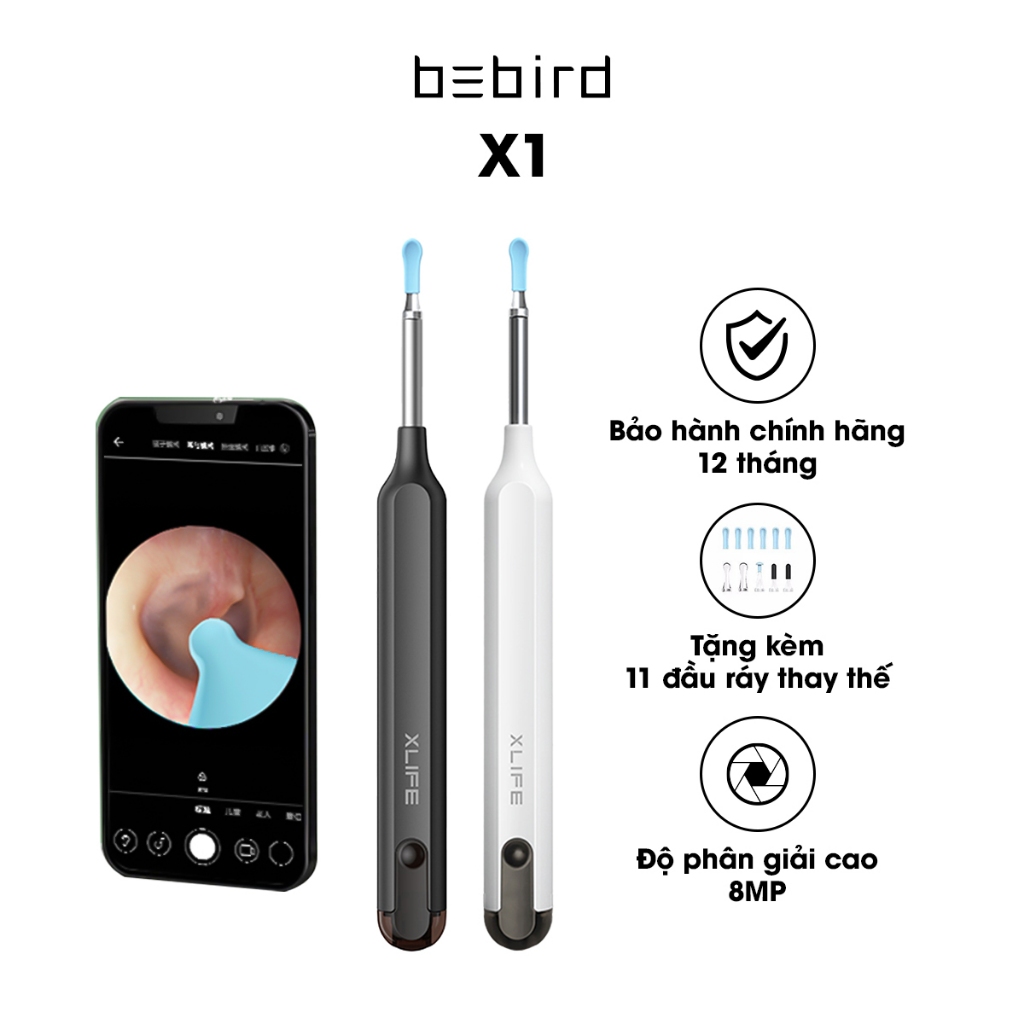 Dụng Cụ Lấy Ráy Tai Thông Minh Bebird XLife X1+ Có Camera Nội Soi 8MP ...