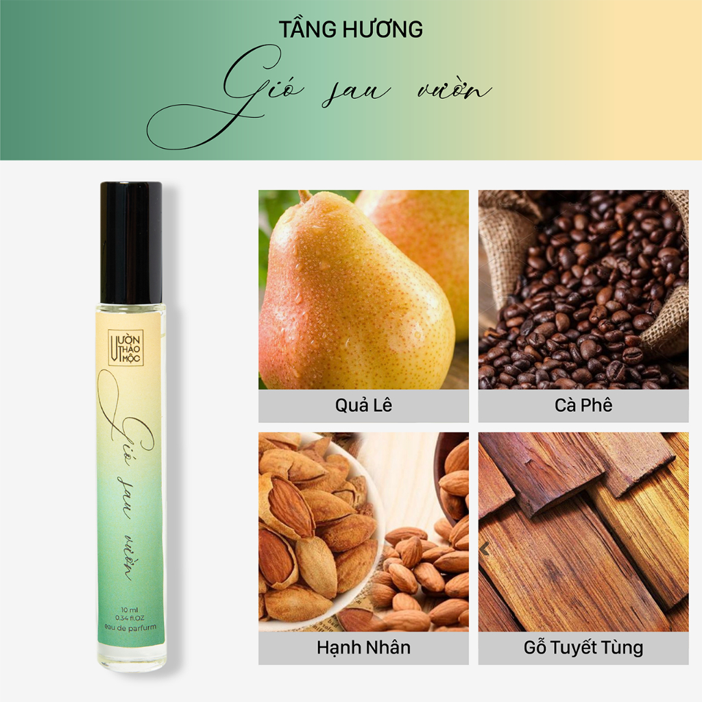 Ảnh Nước hoa nữ GIÓ SAU VƯỜN mùi hương ngọt ngào ấm áp cuốn hút Vườn Thảo Mộc lưu hương 6h size 10ml 2