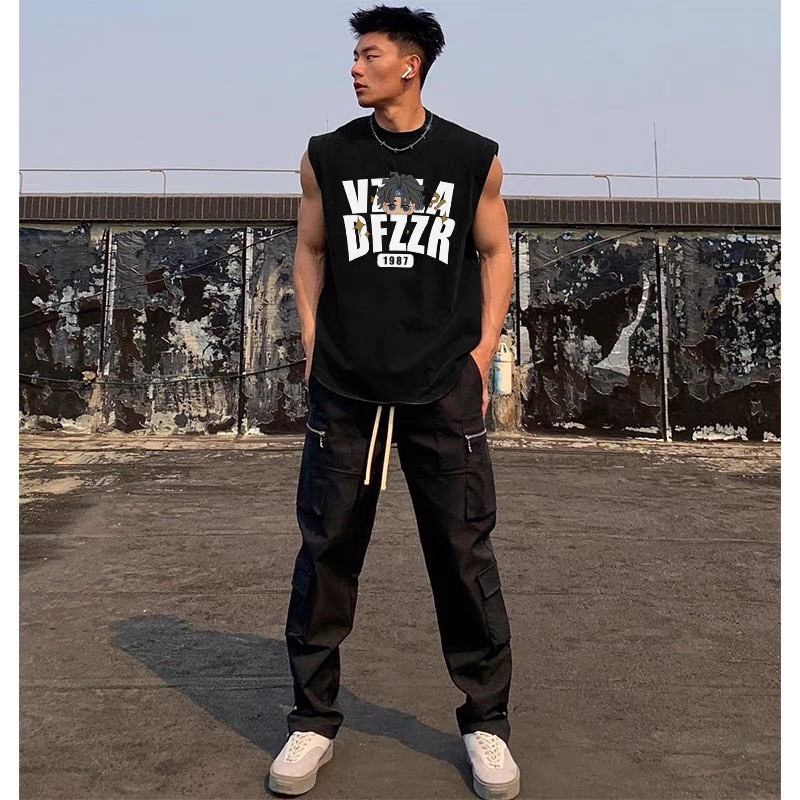 Áo Ba Lỗ Tank Top Họa Tiết 1987 JayZey Rộng Rãi Thoáng Mát