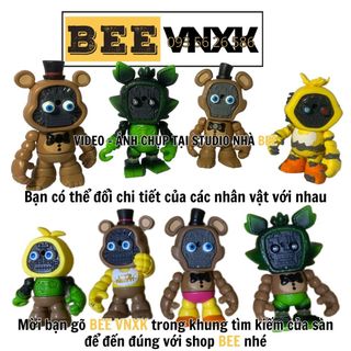 Mô hình Funko FNAF Snap cao 9cm cử động xoay tròn, tháo rời bộ phận - Chọn nhân vật Phantom Foxy, Freedy, Chica BEE VNXK
