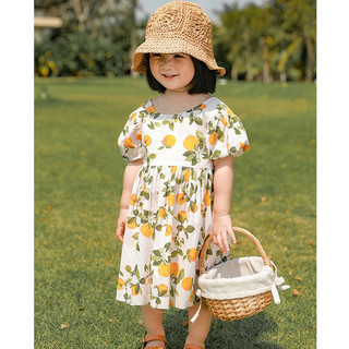 Váy thu tay bồng cho bé gái dễ thương 1- 7 tuổi Bunny Kids N027